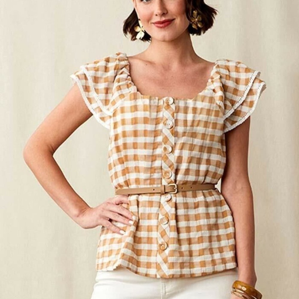 Matilda Jane Enchanted Garden Annabelle Off Shoulder Blouse